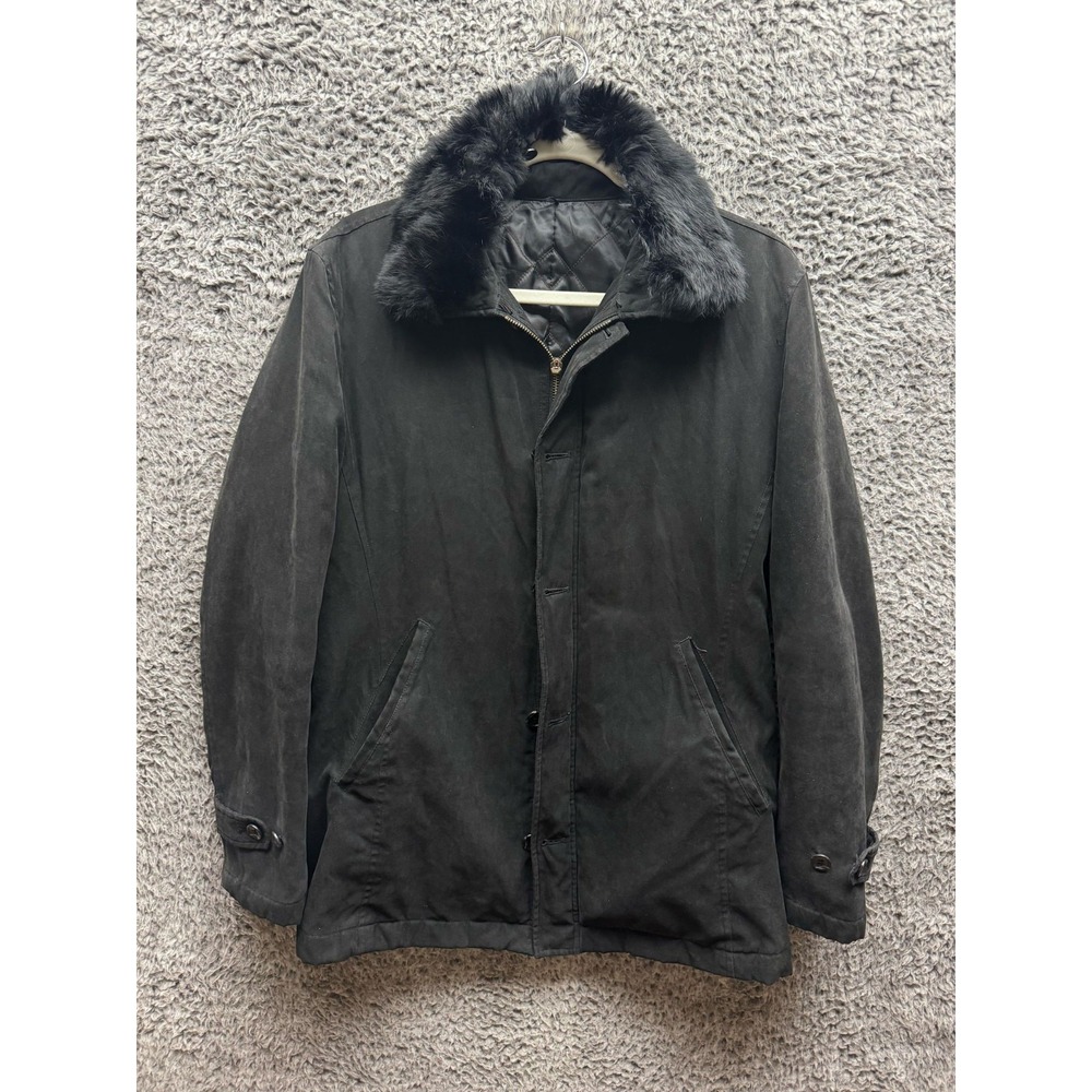 Takeo Kikuchi Last Drop N-1 Deck Full Button Quilted Jacket Black Size 2
